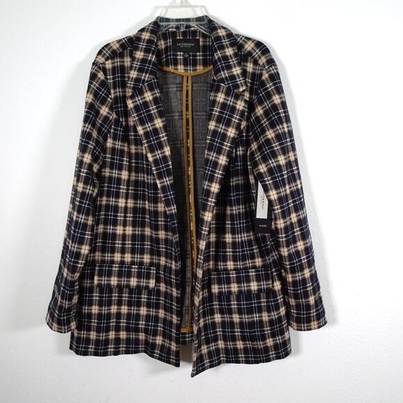 Liverpool Los Angeles Blazer Womens Plus Size 2X Plaid Office Career Casual - Picture 1 of 9